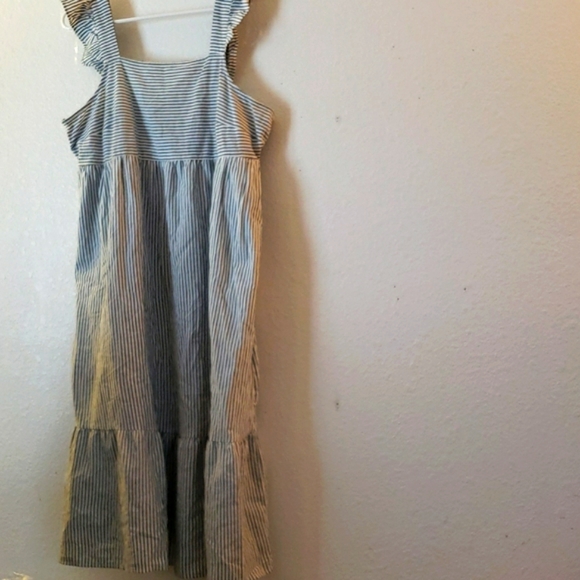 Universal Thread Dresses | Universal Thread Bluewhite Striped Tiered Dress | Poshmark